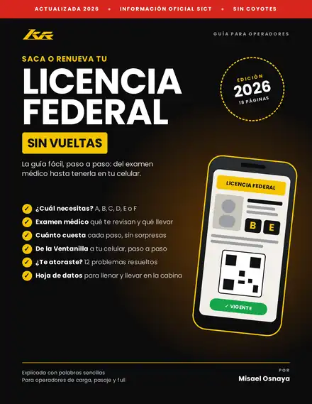 Portada de la guía Tu licencia federal, paso a paso, edición 2026